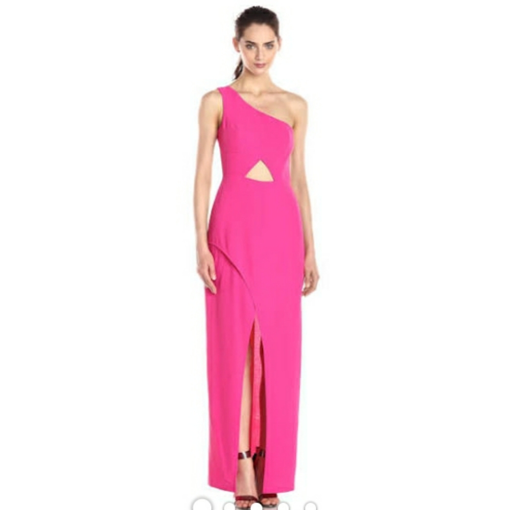 Bcbgmaxazria Kauri one shoulder gown